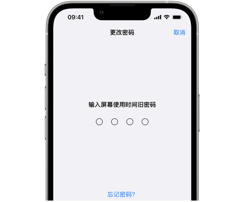 黄圃镇iPhone屏幕维修分享iPhone屏幕使用时间密码忘记了怎么办 