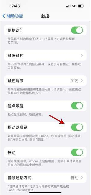 黄圃镇苹果手机维修分享iPhone手机如何设置摇一摇删除文字 